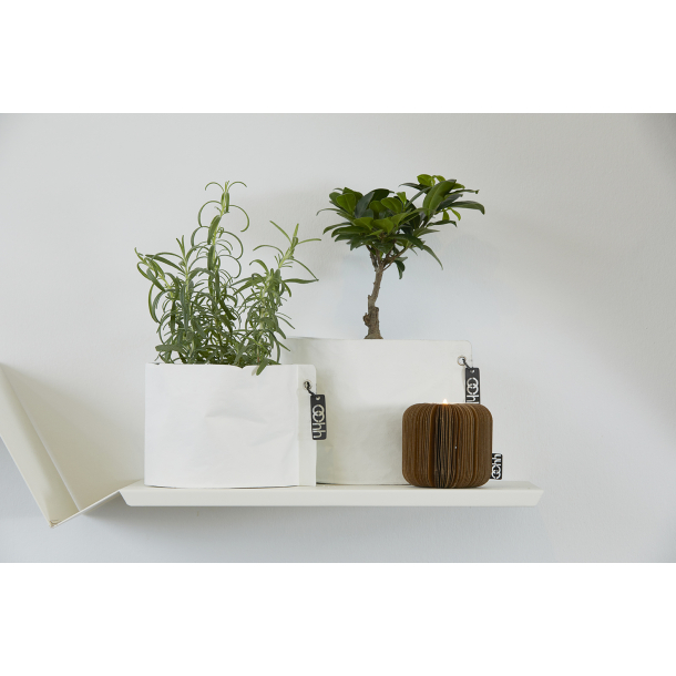 Flower bag potte White