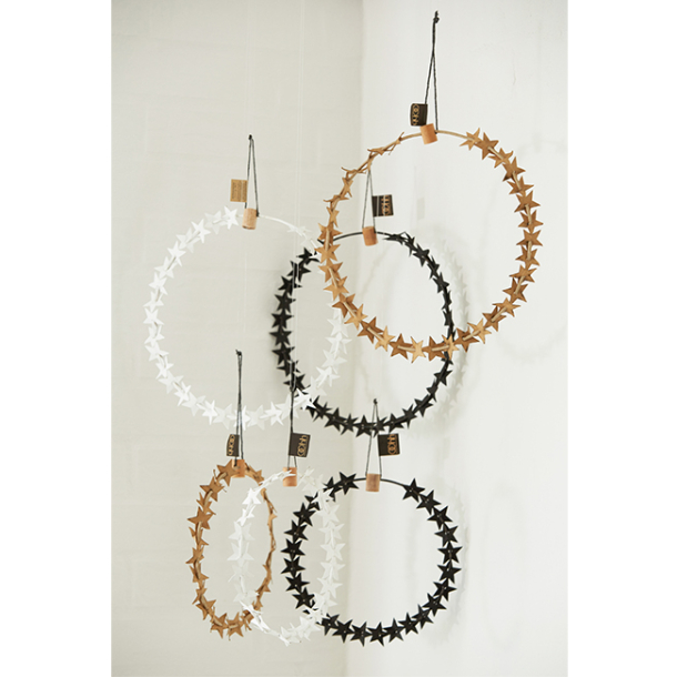 Set of 2 wires with paper stars, Nature 