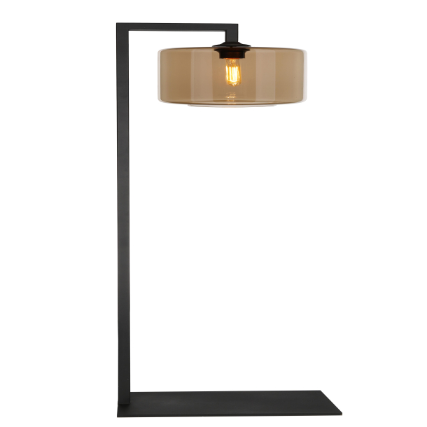 Standerlampe med Drum, Champagne