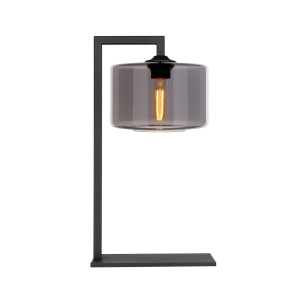 Bordlampe med Drum Sk�rm, Grey