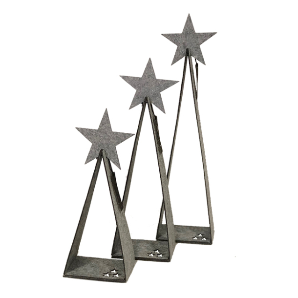 Eco-felt Triangle trer, White