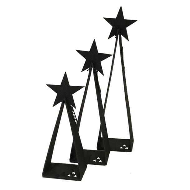 Eco-felt Triangle trer, Black