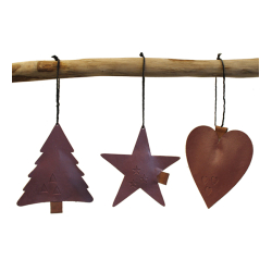 Padded Xmas Ornaments Star Wine
