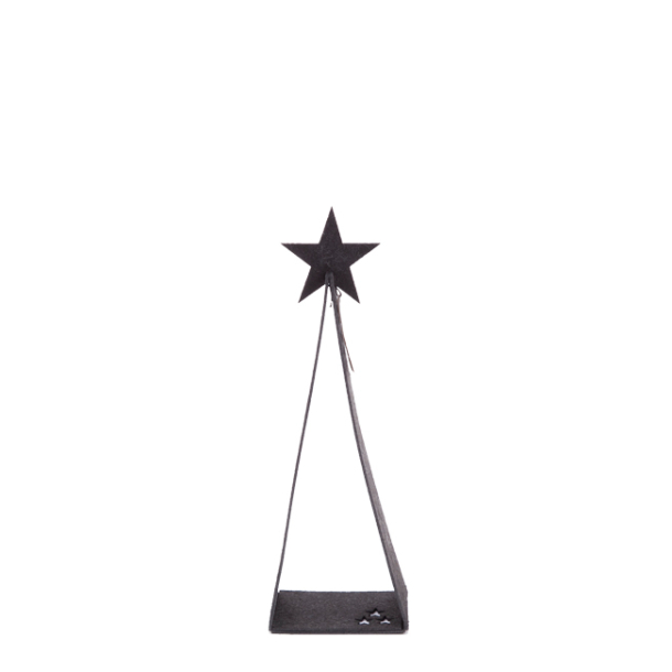 Eco-felt Triangle trer, Black