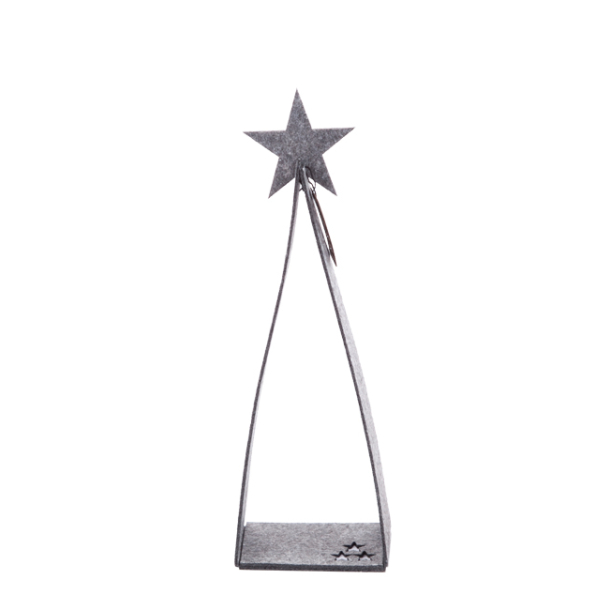 Eco-felt Triangle trer, Grey