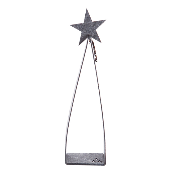 Eco-felt Triangle trer, Grey