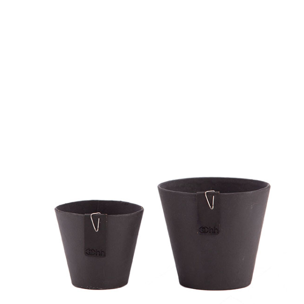 Set of 2 Tokyo pots, Black