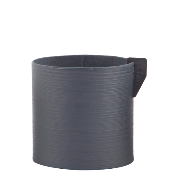 Pure Hndmalet blomsterpotte, Petroleum