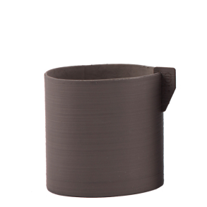 Pure Hndmalet blomsterpotte, Taupe