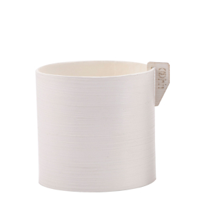 Pure Hndmalet blomsterpotte, White