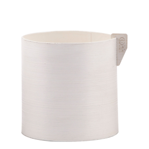 Pure Hndmalet blomsterpotte, White