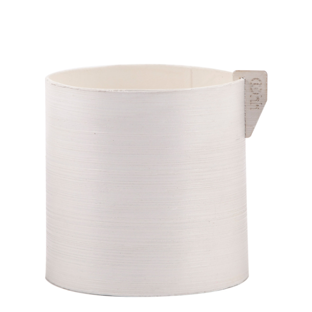 Pure Hndmalet blomsterpotte, White