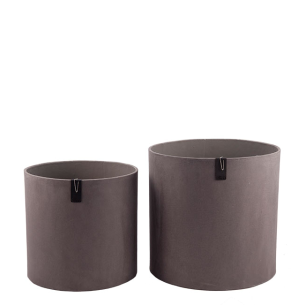 S/2 Tokyo XL Blomsterkrukker, Taupe