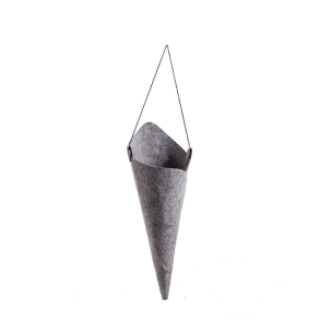 Hanging cone, eco-felt. Grey
