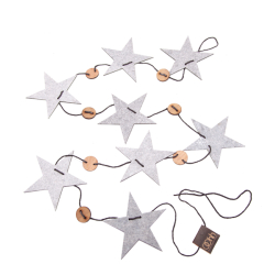 Xmas Strings Stars White