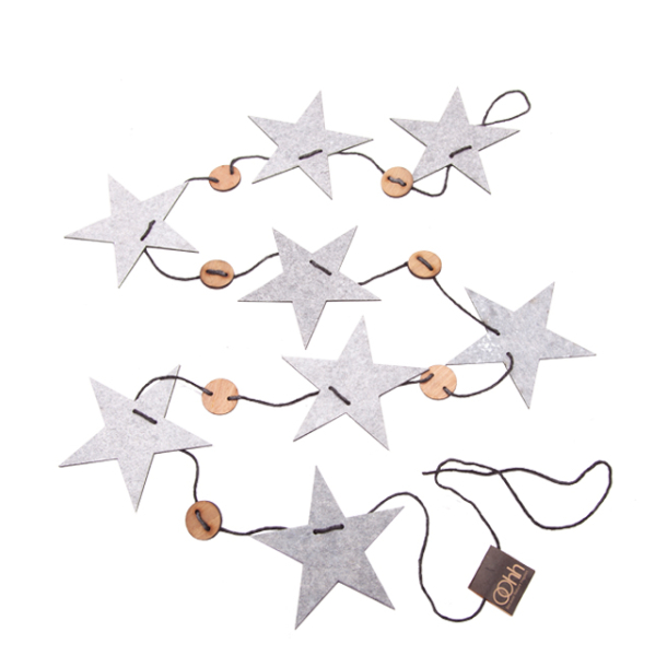 Xmas Strings Stars White
