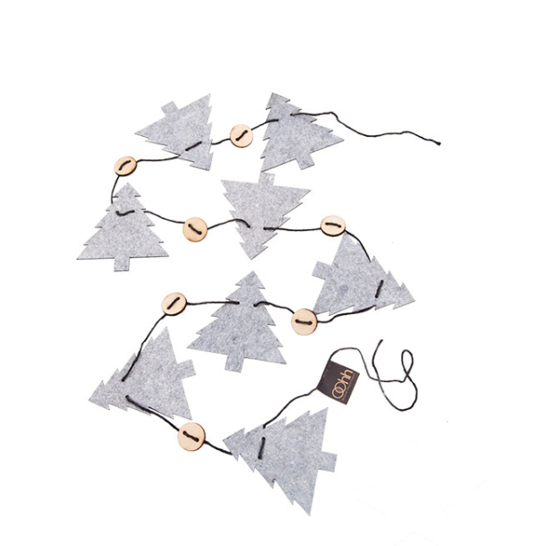 Xmas Strings Trees White