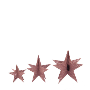 Standing stars, hessian. S/3