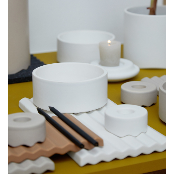 Wave lysestage, st af 2, lysebrun mat