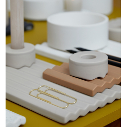 Wave lysestage, st af 2, lysebrun mat