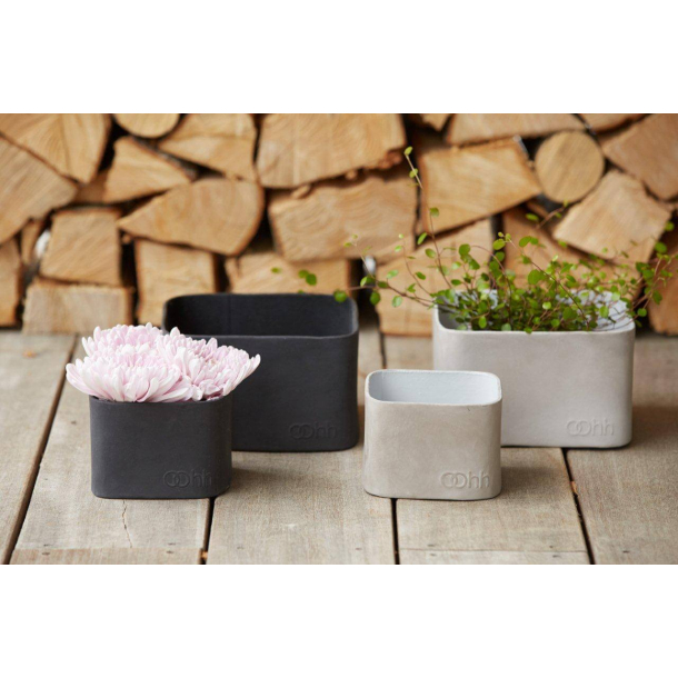 Squared Pot, Grey