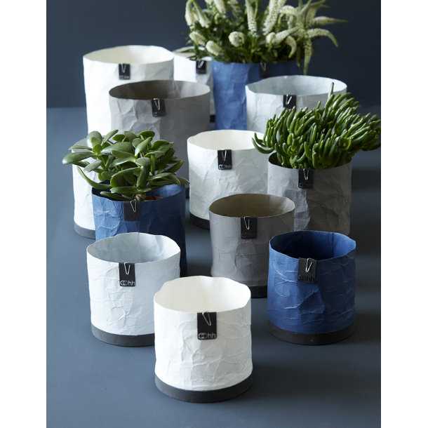 Cemented Creased papirspotte, Light Grey