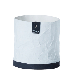 Cemented Creased papirspotte, White