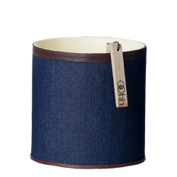 Demin potte med l&frac34;der