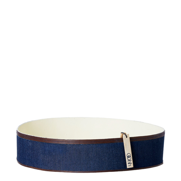 Denim bakke med lder