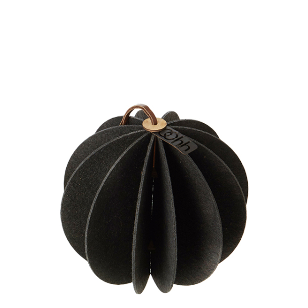 Hngende eco-felt kugle, Sort