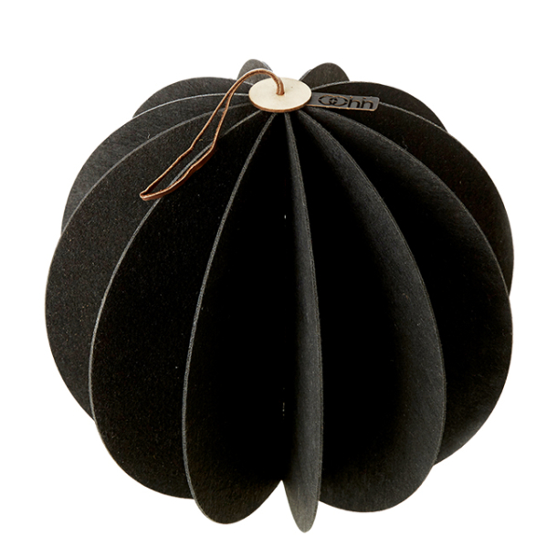 Hngende eco-felt kugle, Sort 