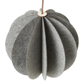 Hngende eco-felt kugle, Grey