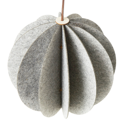 Hngende eco-felt kugle, Hvid