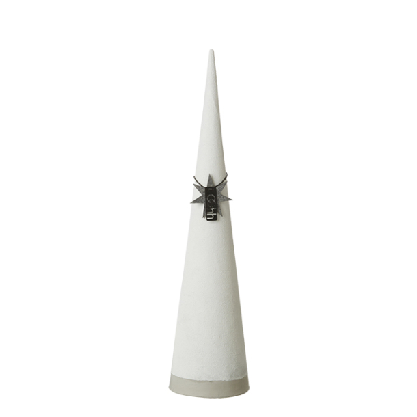 Sanded Cone, White