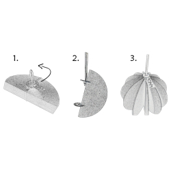 Hngende eco-felt kugle, Grey