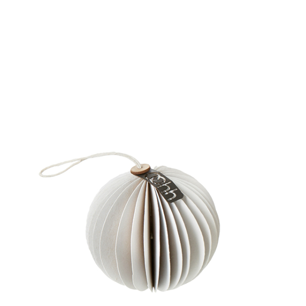 Paper Xmas Ball, White