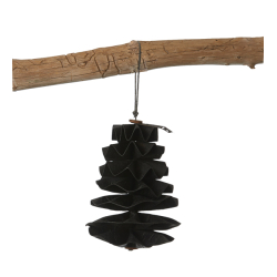 Paper Pine Cone, Black