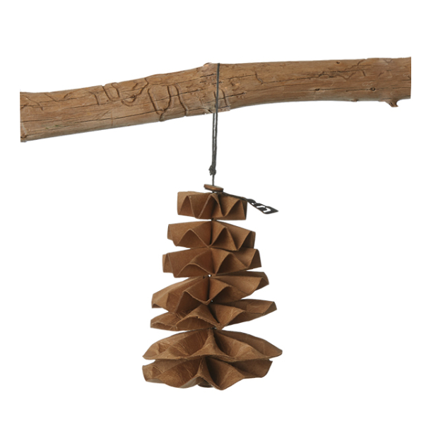 Paper Pine Cone, Natural