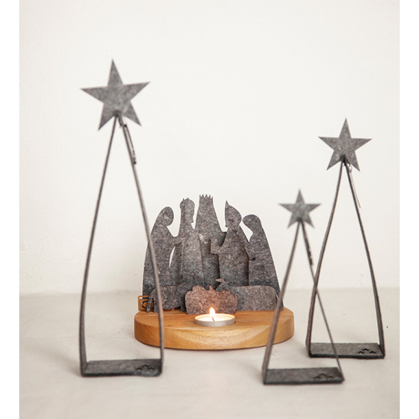 Eco-felt Triangle trer, White