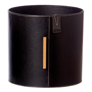 Helsinki potte med tr detalje, Sort