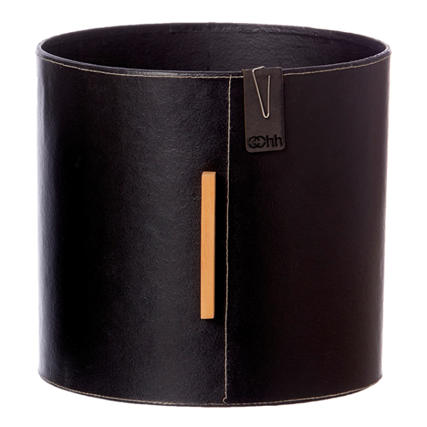 Helsinki potte med tr detalje, Sort