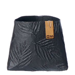 Leaf triangle potte, Black