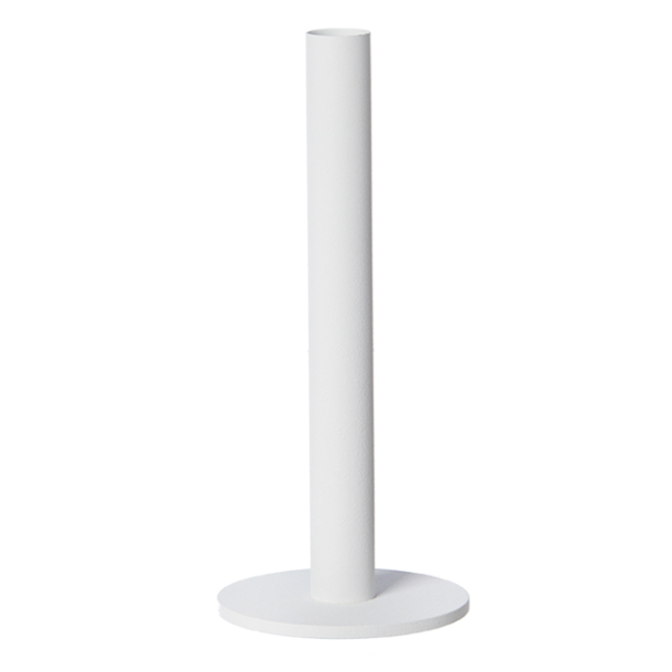Taper candle holder, white