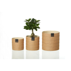 Milano Cylinder potte, Natural