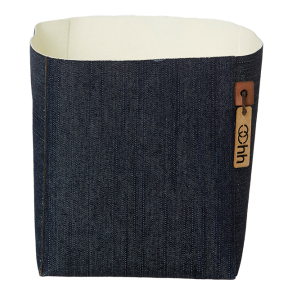 Denim Firkantet potte, Dark Blue