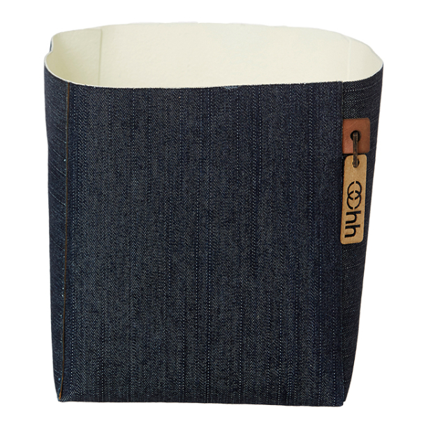 Denim Firkantet potte, Dark Blue