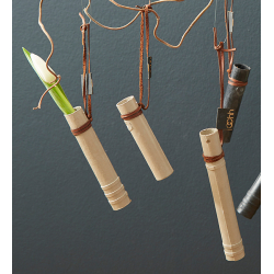 Flower Tubes, st med 18 blomstervaser, Light Brown