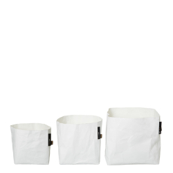 Oslo baskets, st med 3, White