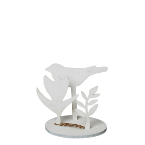 Trio Wood Deco, White