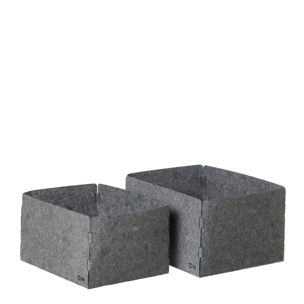 Eco-felt magasin holder, st med 2, Grey